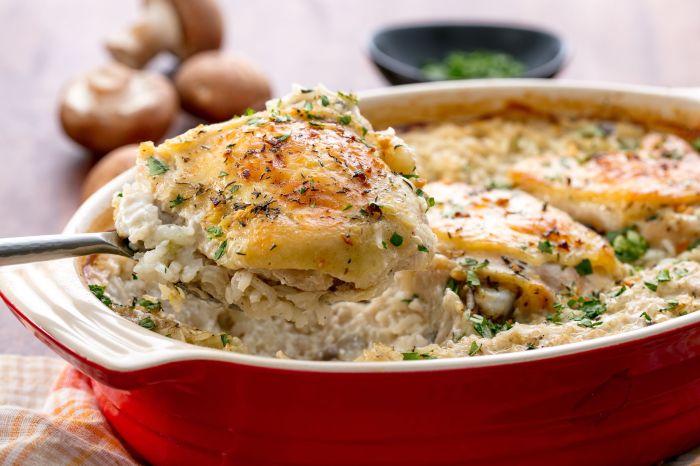 Chicken casserole with cream of mushroom soup recipe