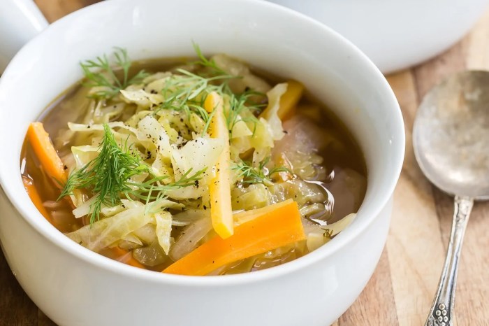 Cabbage soup recipe without tomatoes