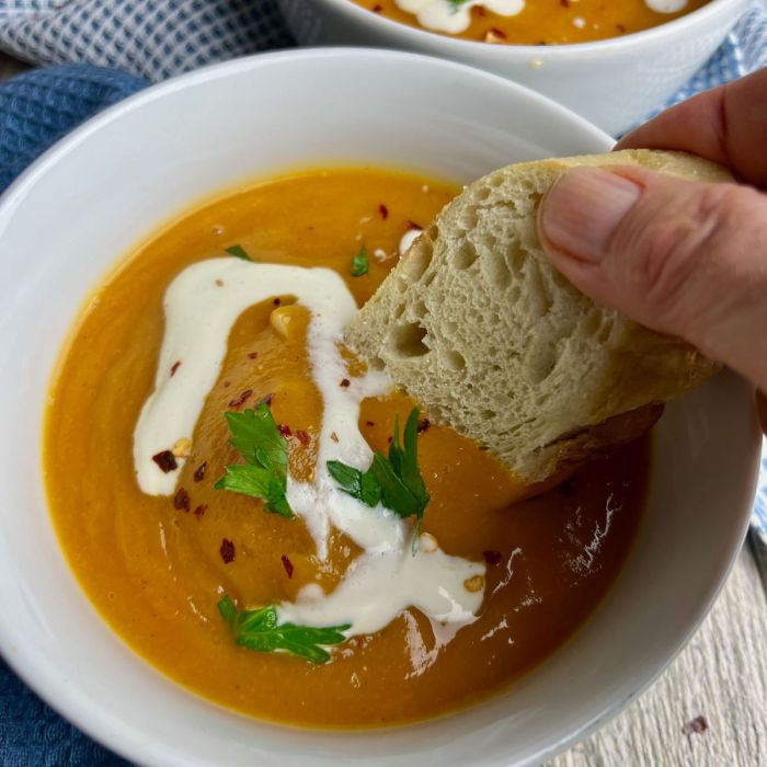 Butternut squash soup recipe with heavy cream