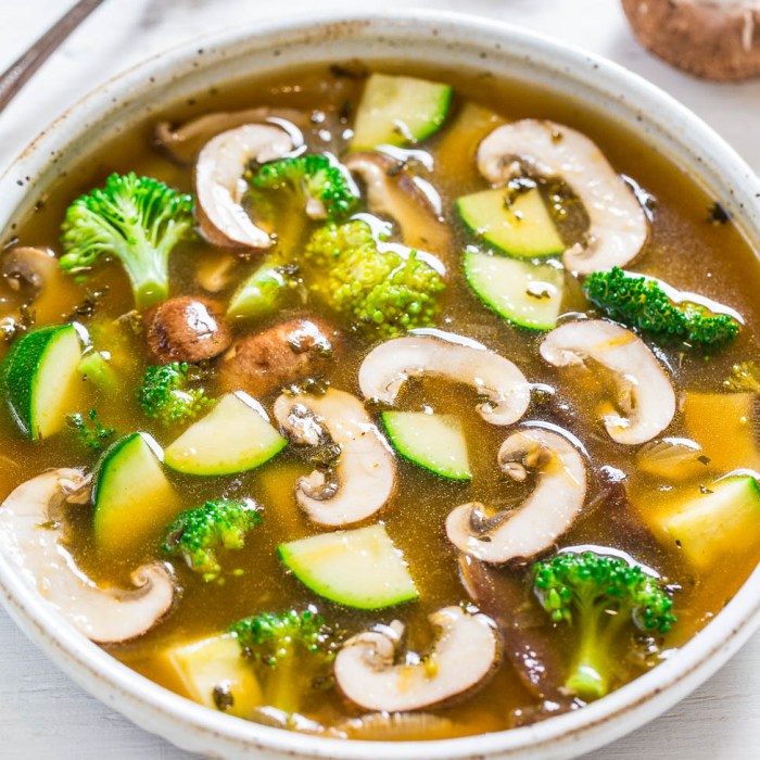 Broccoli soup creamy mushrooms cookingclarified