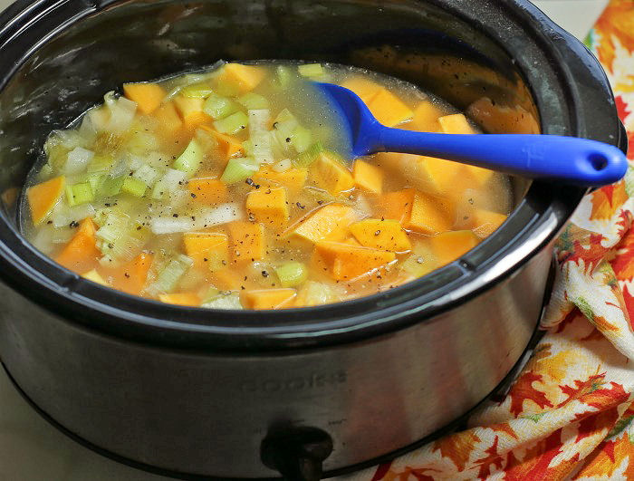 Squash soup pot crock butternut