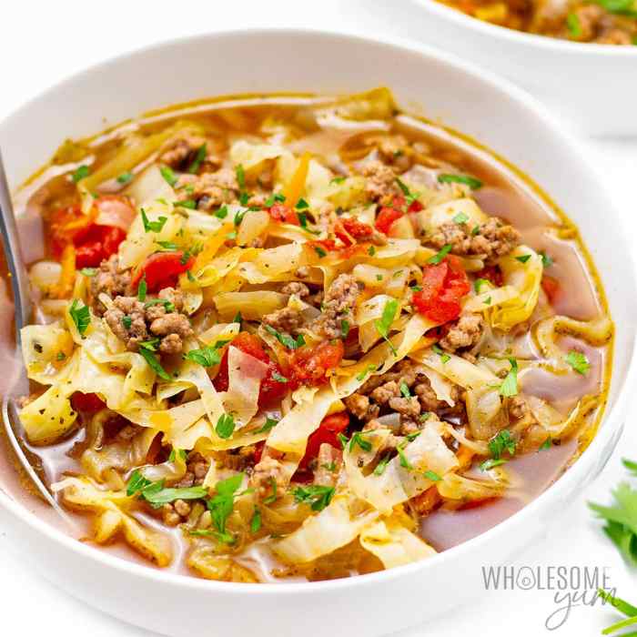 Cabbage and ground beef soup recipes