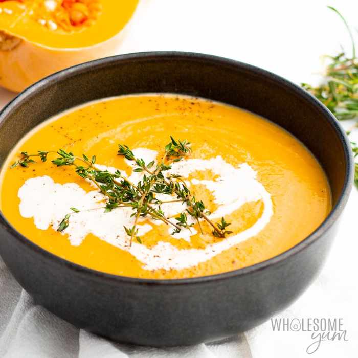 Butternut ginger squash soup recipe